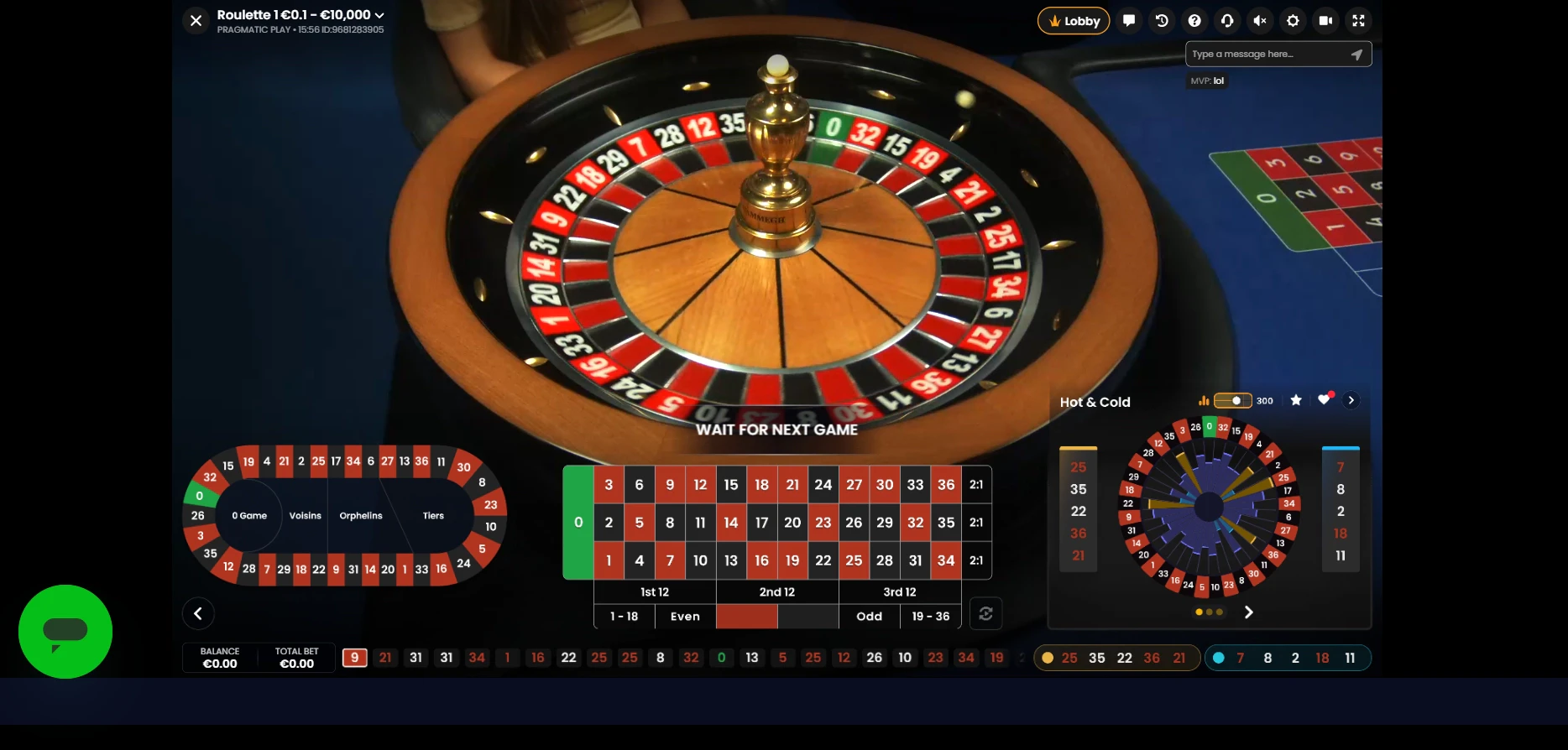 Live Roulette Wheel Pragmatic Play