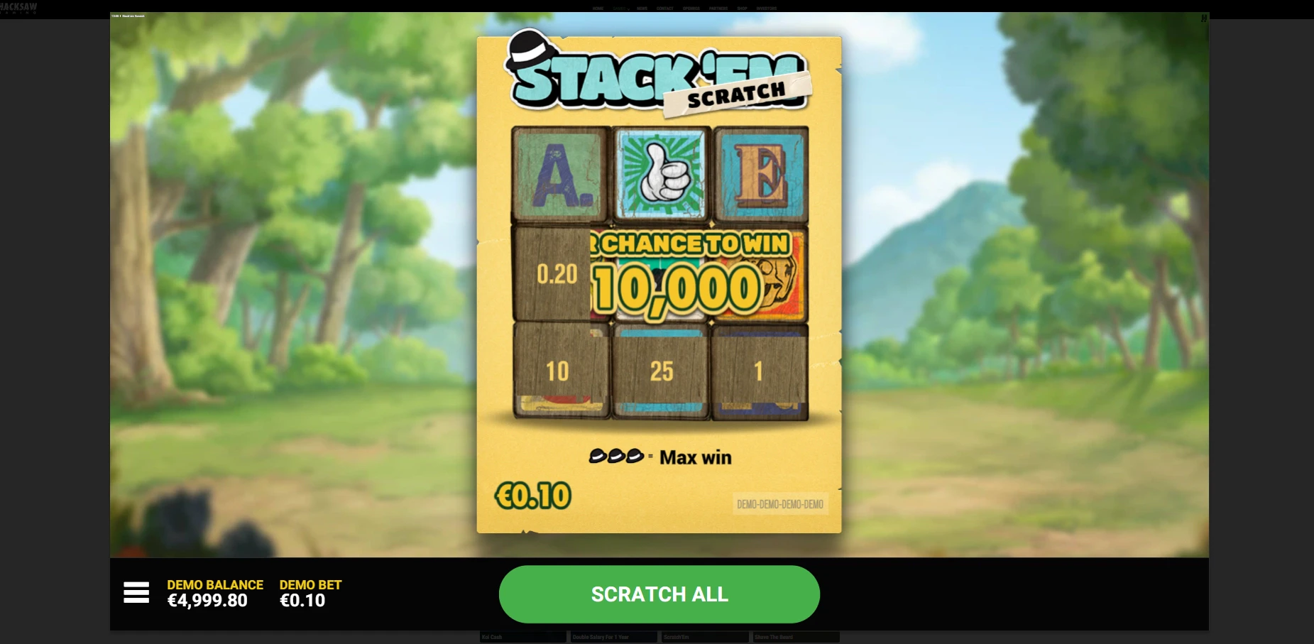 Stack'em Scratch by Hacksaw Gaming