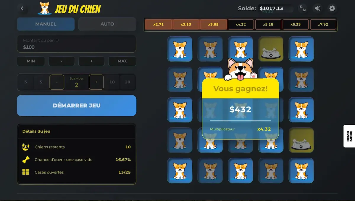 cash out jeu du chien
