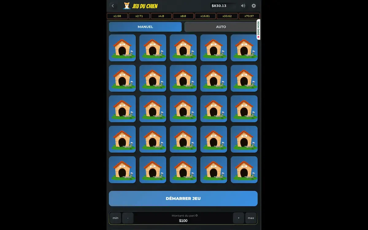 jeu du chien sur mobile