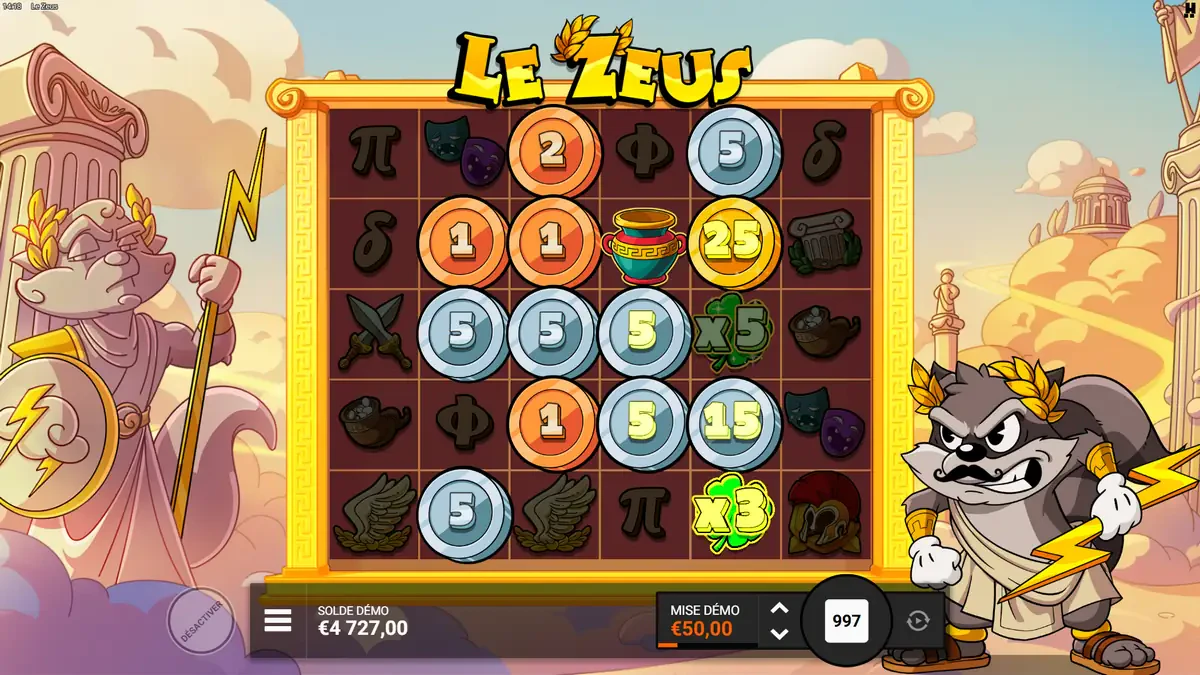 mystery reel sur le zeus