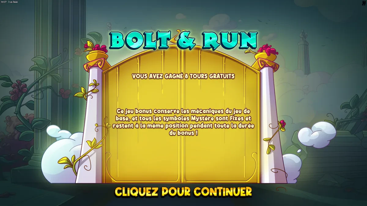 bolt and run de le zeus