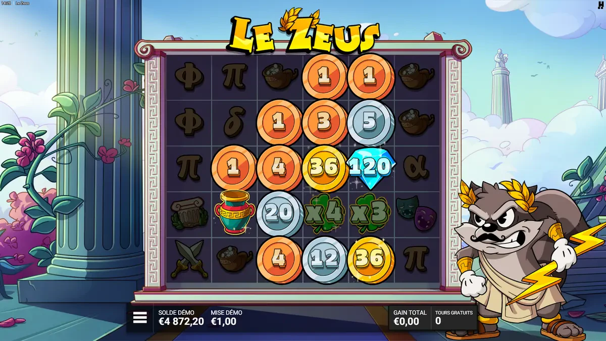 bolt and run avec mystery symbols sur le zeus