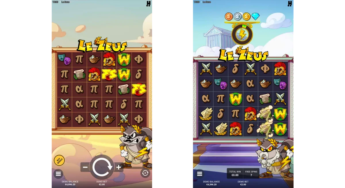 le zeus sur mobile
