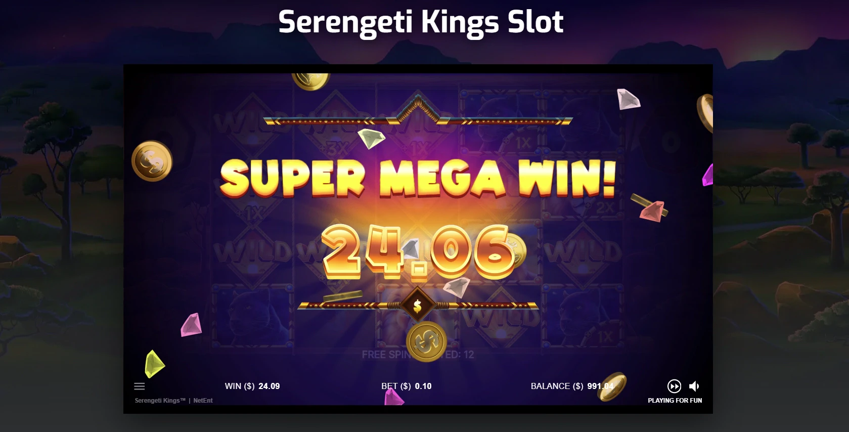 Serengeti Kings Super Mega Win
