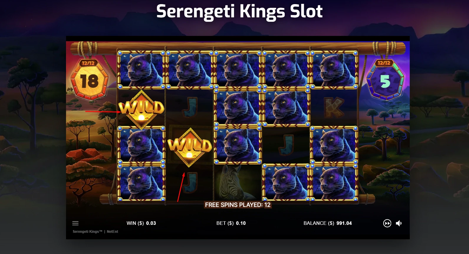 Serengeti Kings Special Symbols