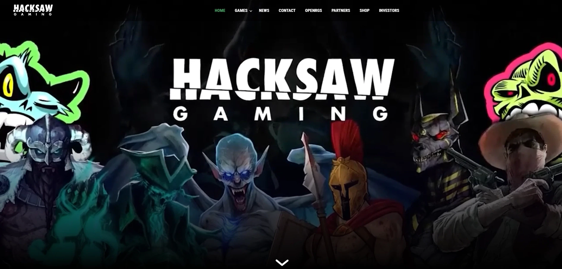 Hacksaw Gaming Homepage