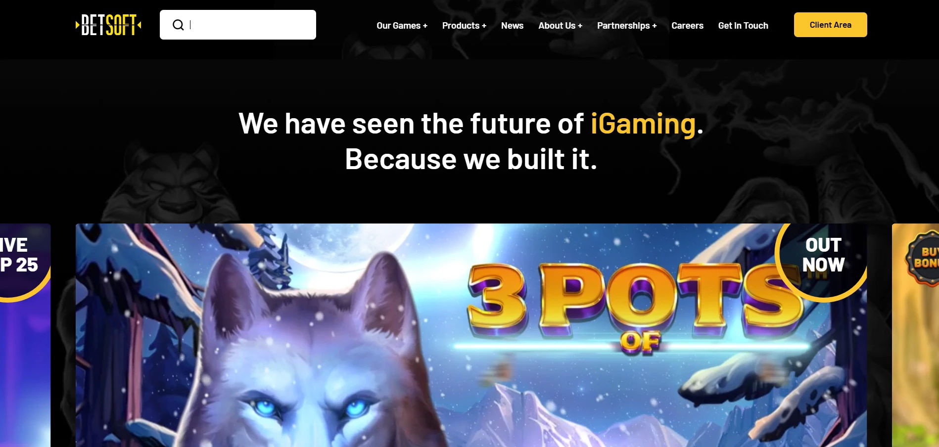Betsoft Homepage