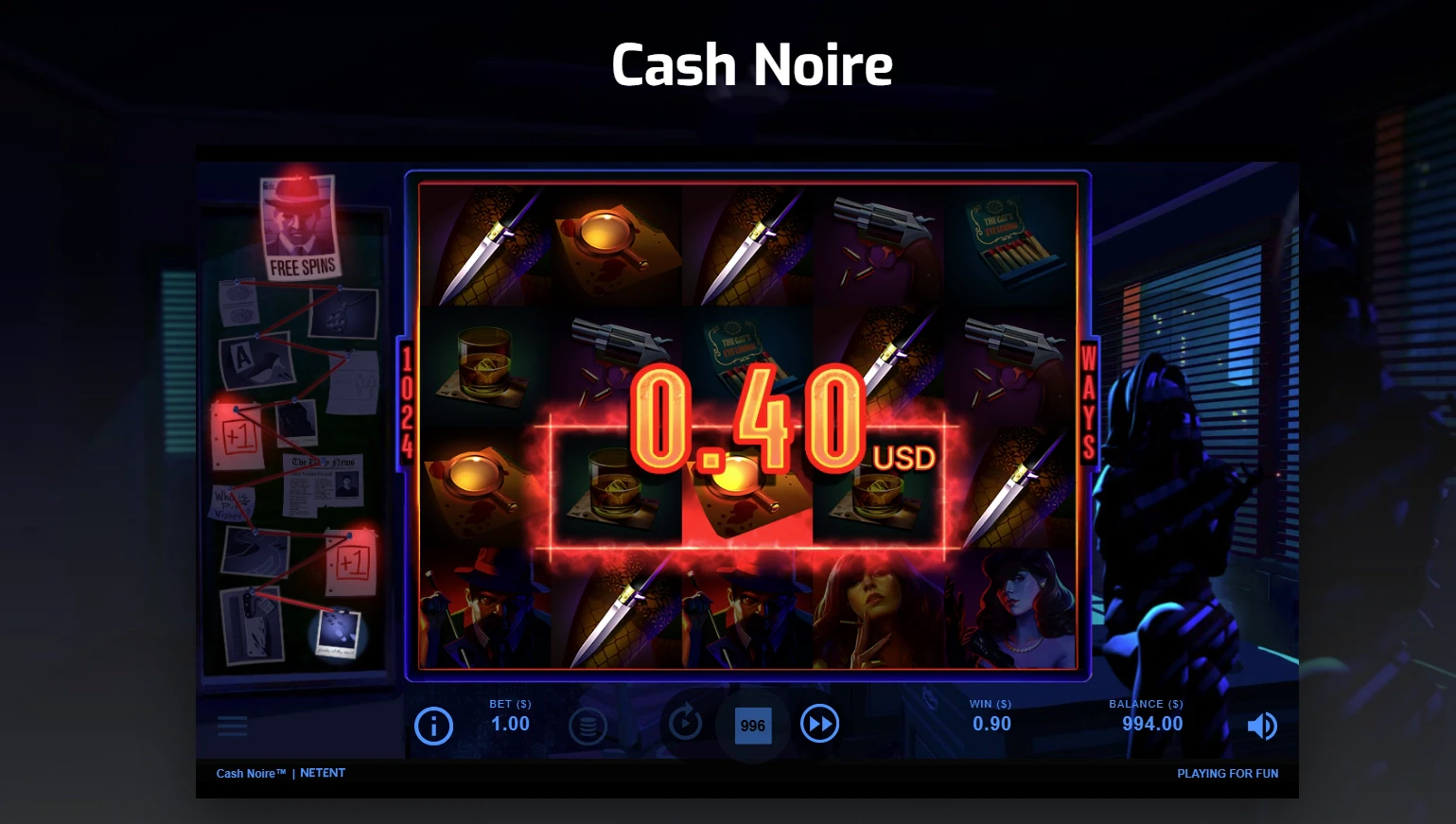 Cash Noire Win