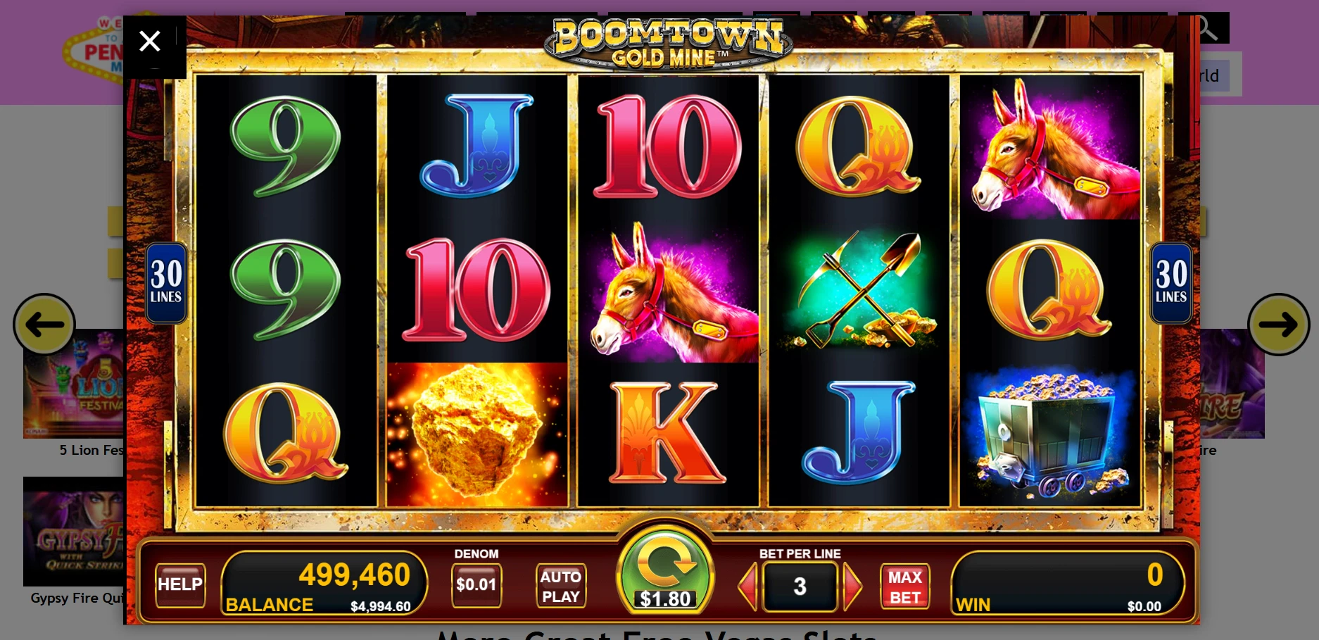 Boomtown Goldmine by Konami Gaming