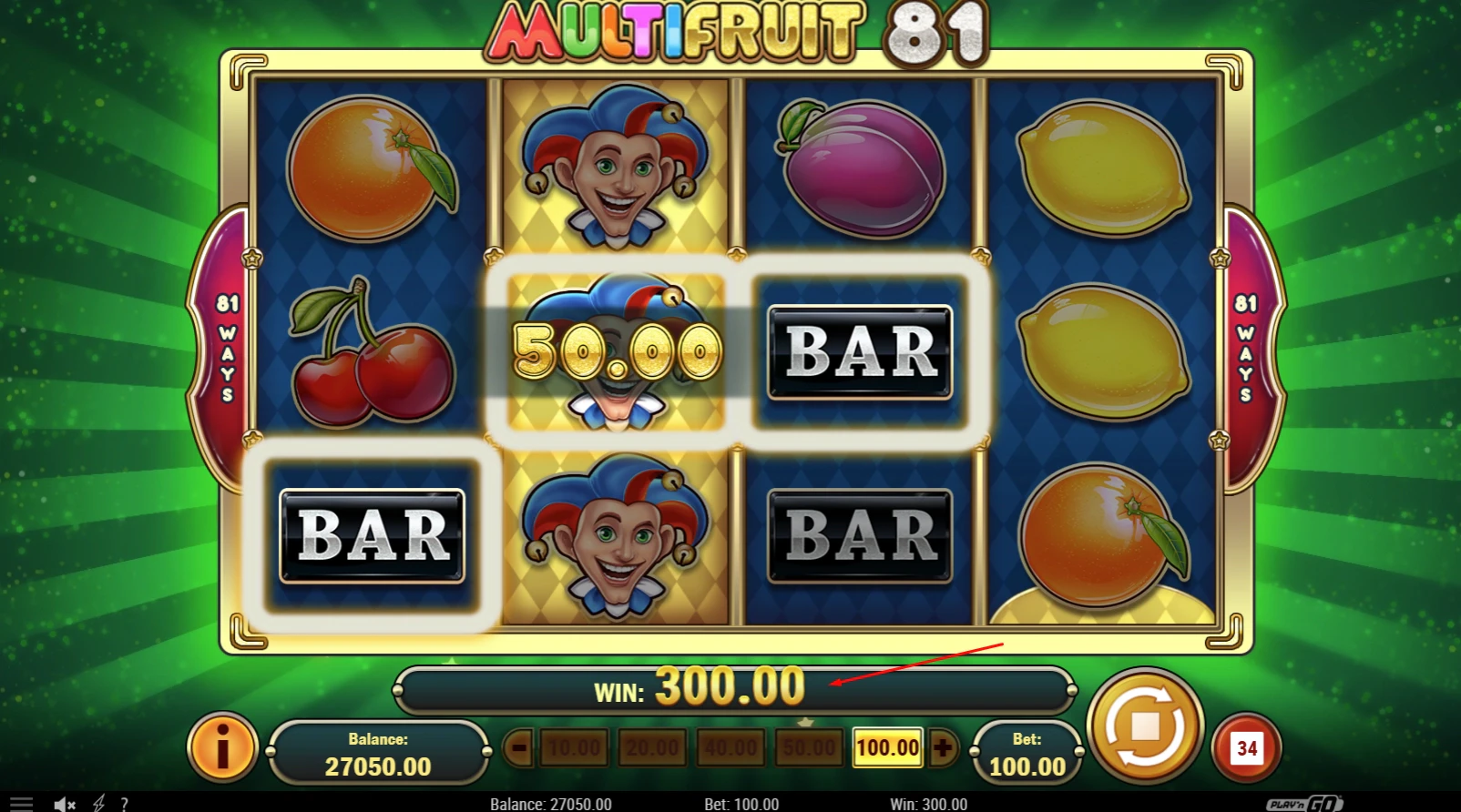 Multifruit 81 Game Mechanics