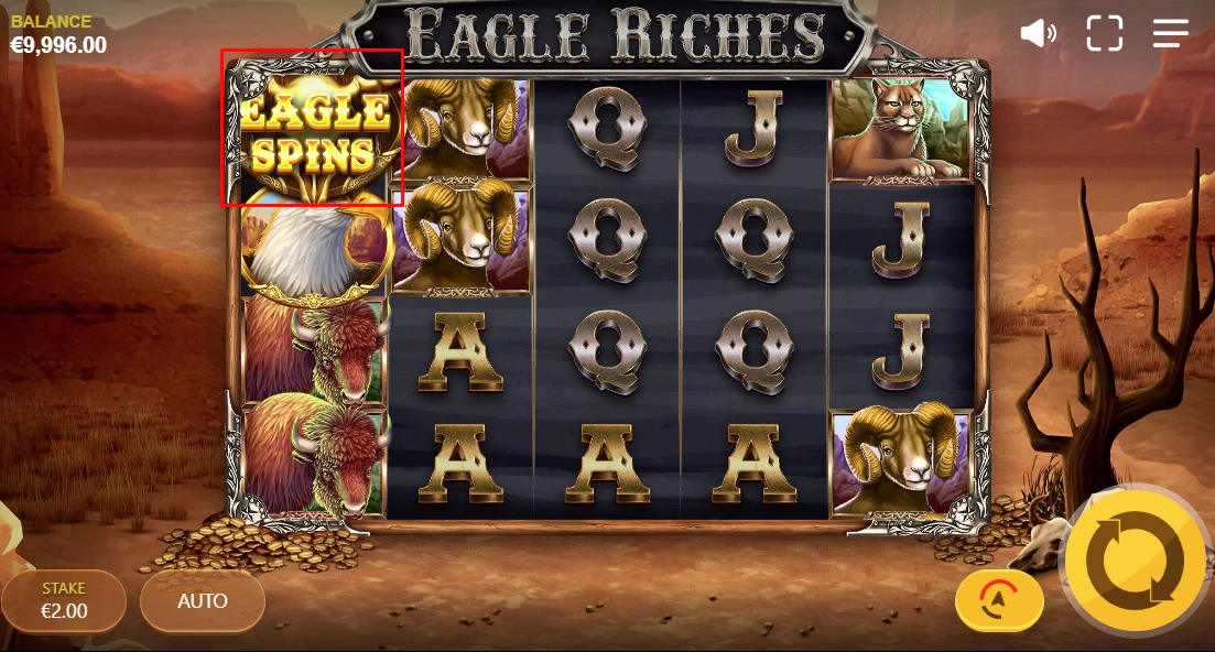 Eagle Riches Eagle Spins Symbol