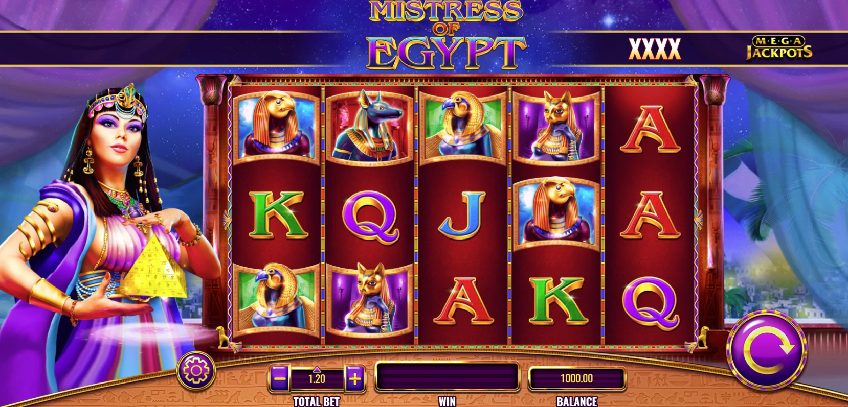 Mistress of Egypt MegaJackpots