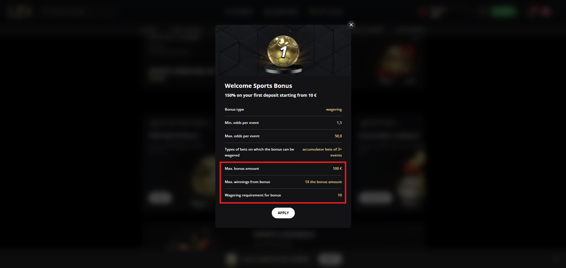 Lex - Wagering Requirements & Withdrawal Limits