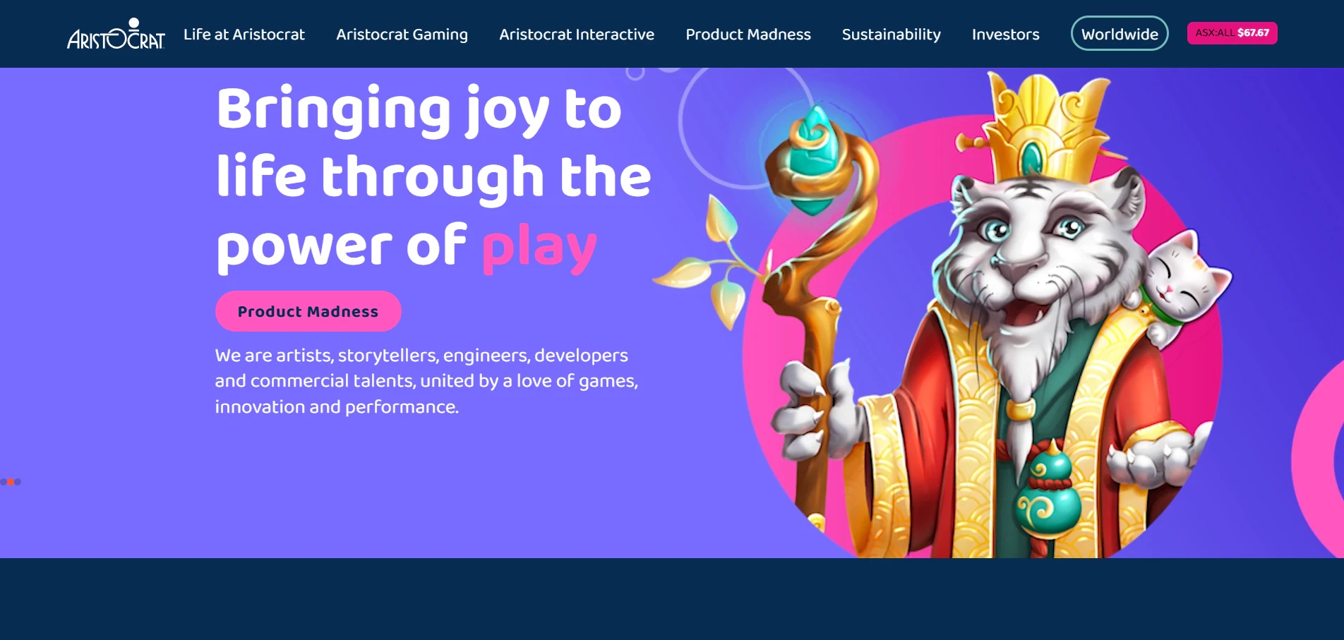 Aristocrat Homepage