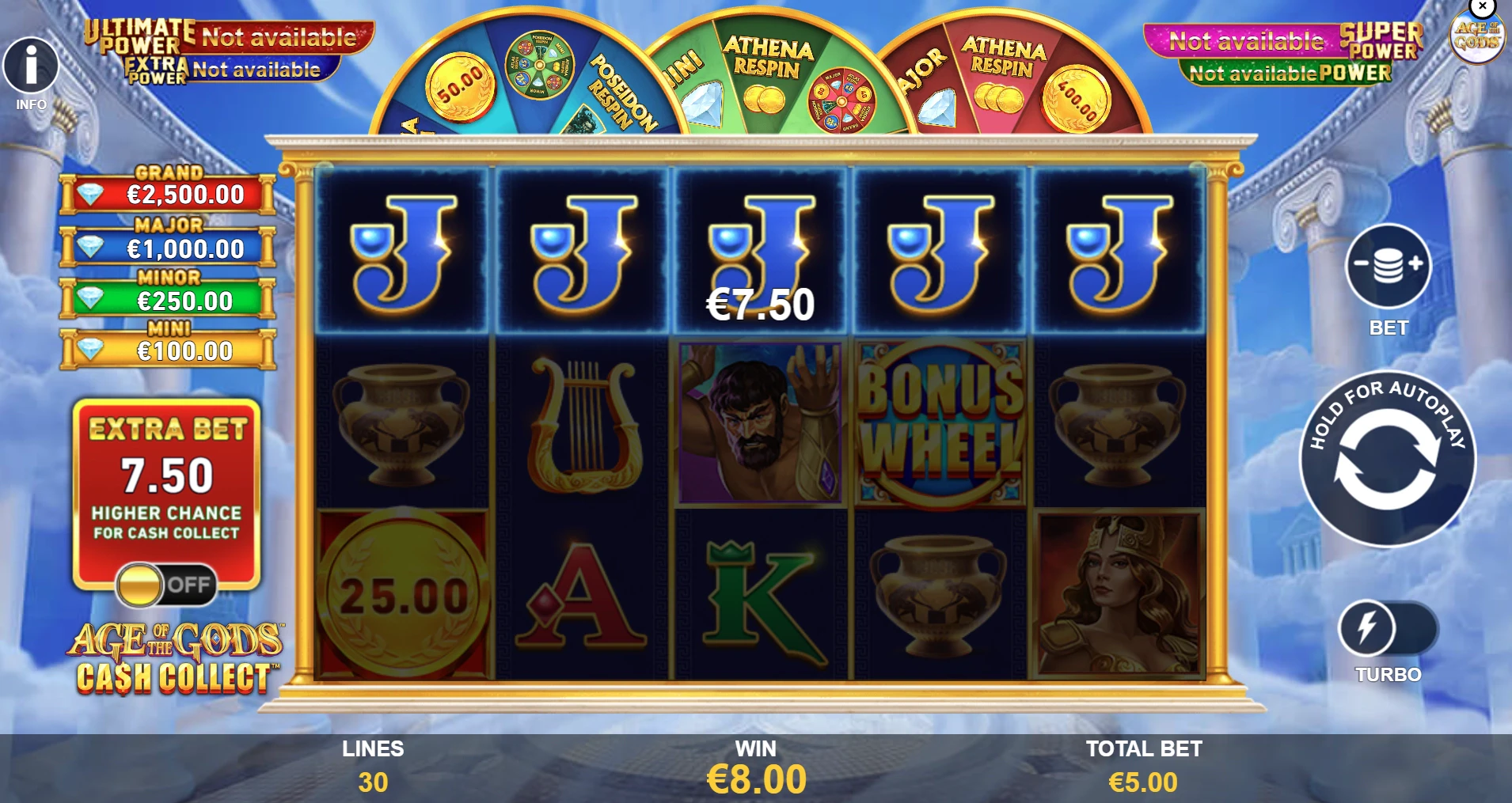 Age of Gods: Cash Collect by Playtech