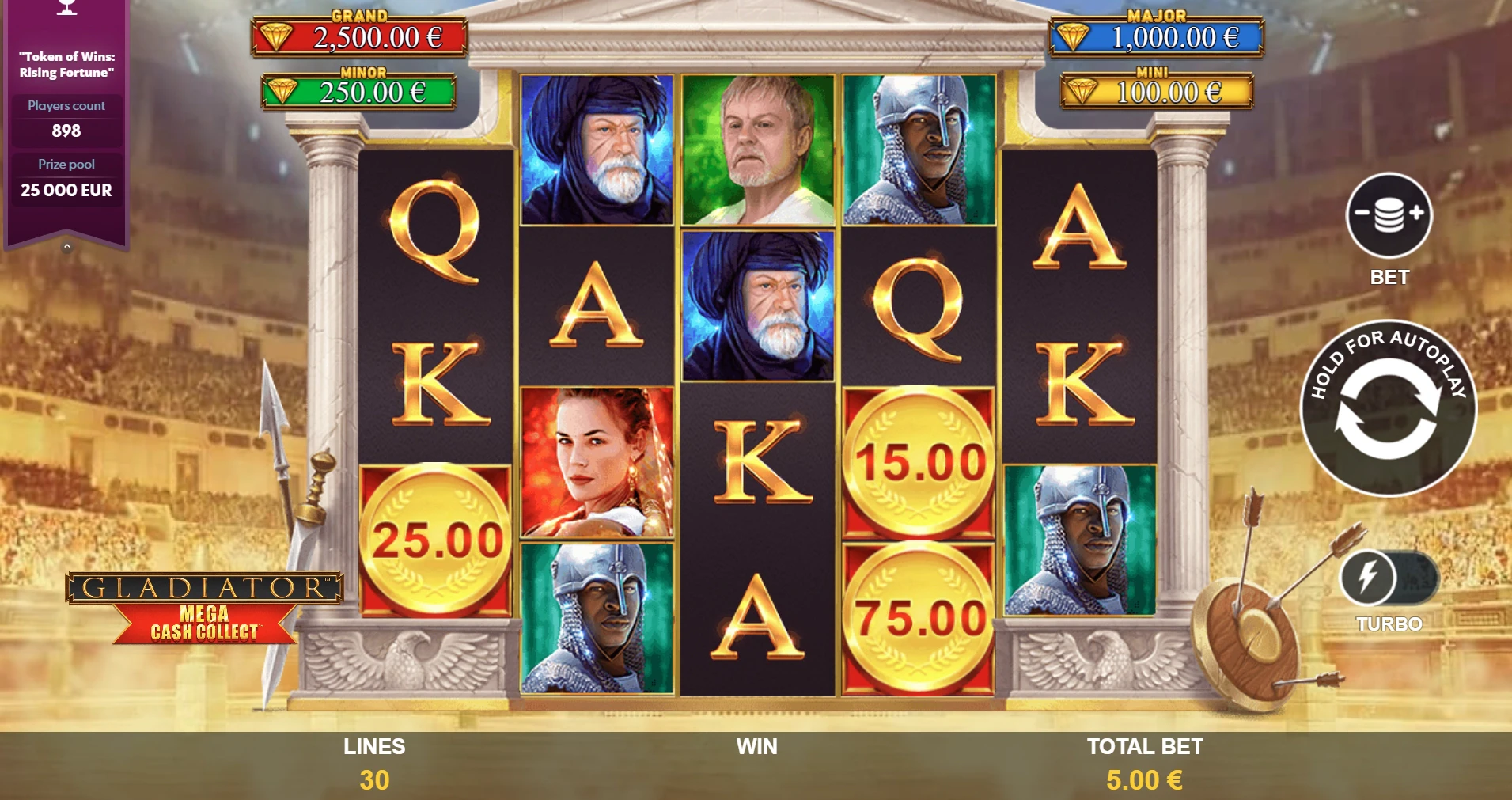 Gladiator: Mega Cash Collect by Playtech