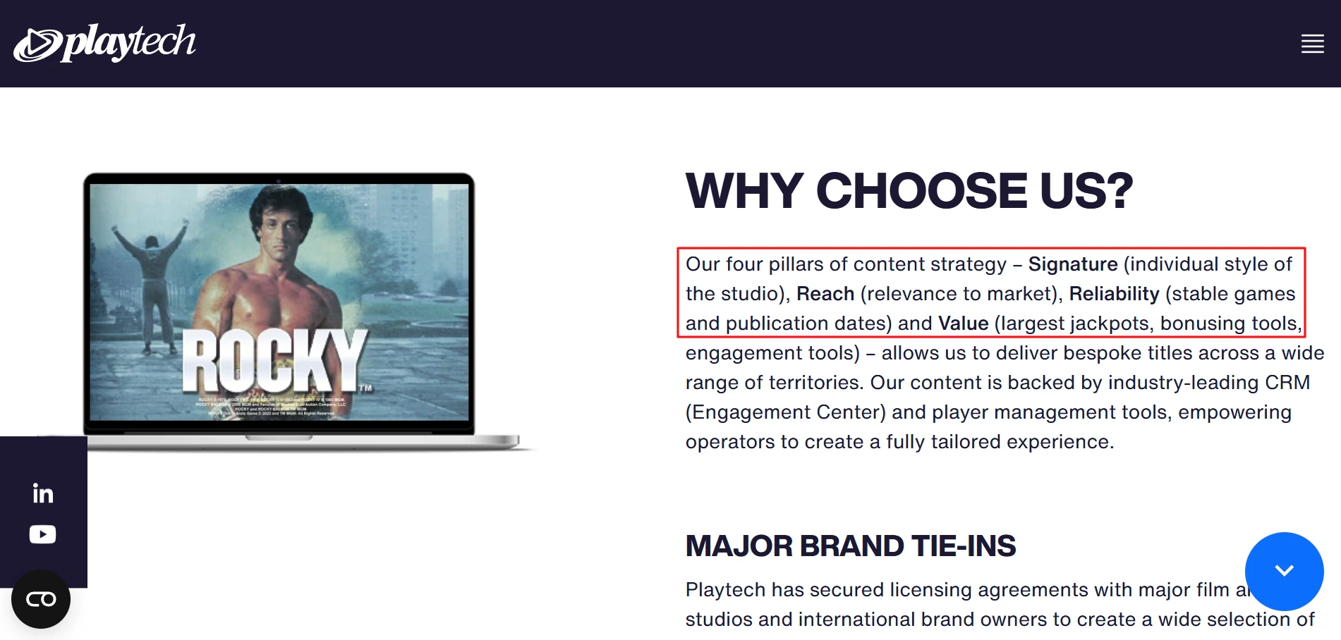 Playtech Portfolio