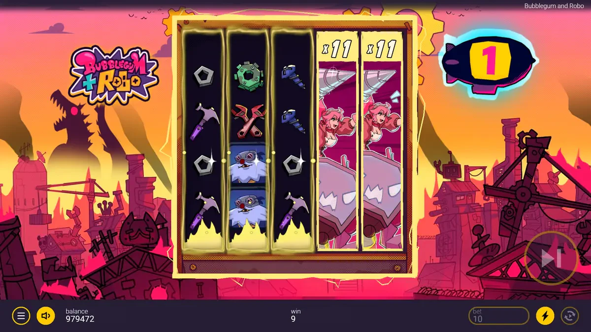vs wilds en free spins sur bubblegum & robo