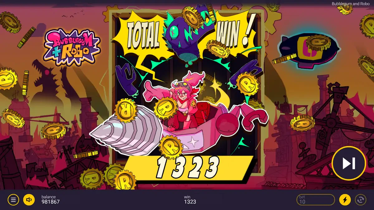 graphismes de bubblegum & robo