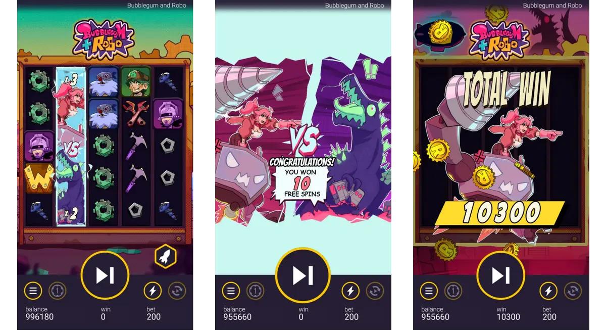 bubblegum & robo sur mobile