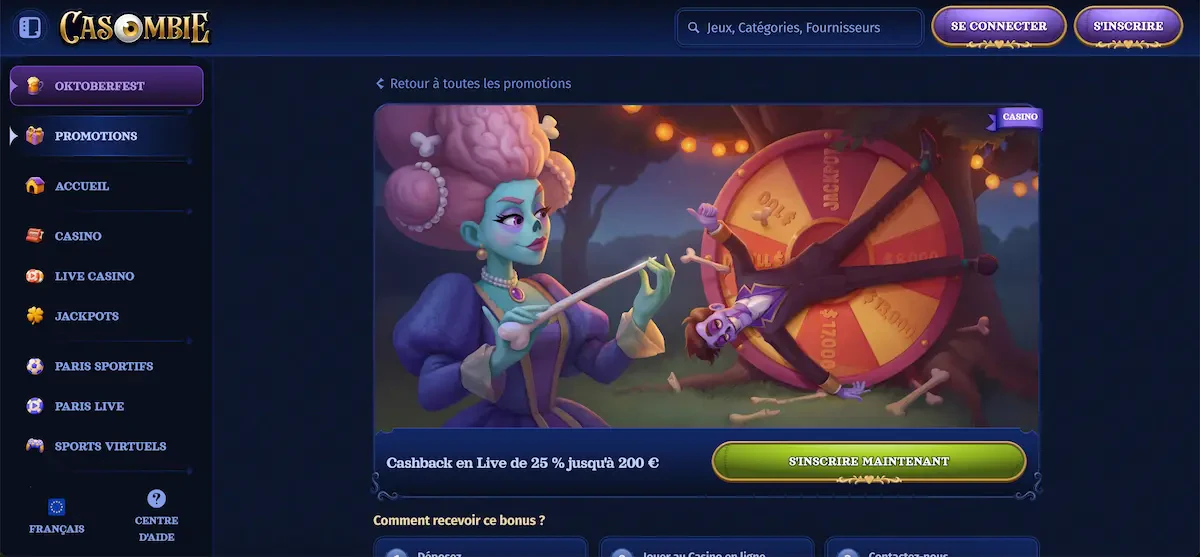 casombie cashback en live