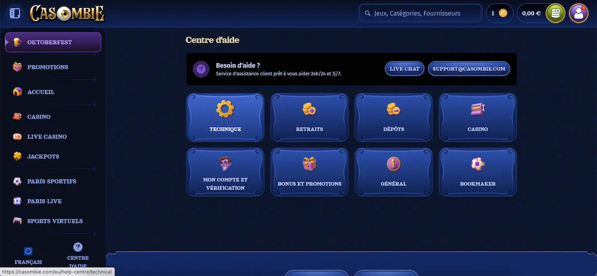casombie support client