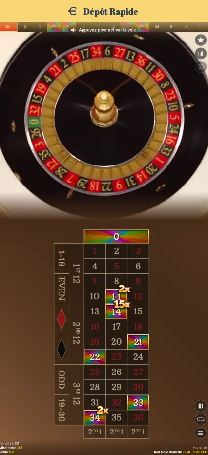 red door roulette mobile