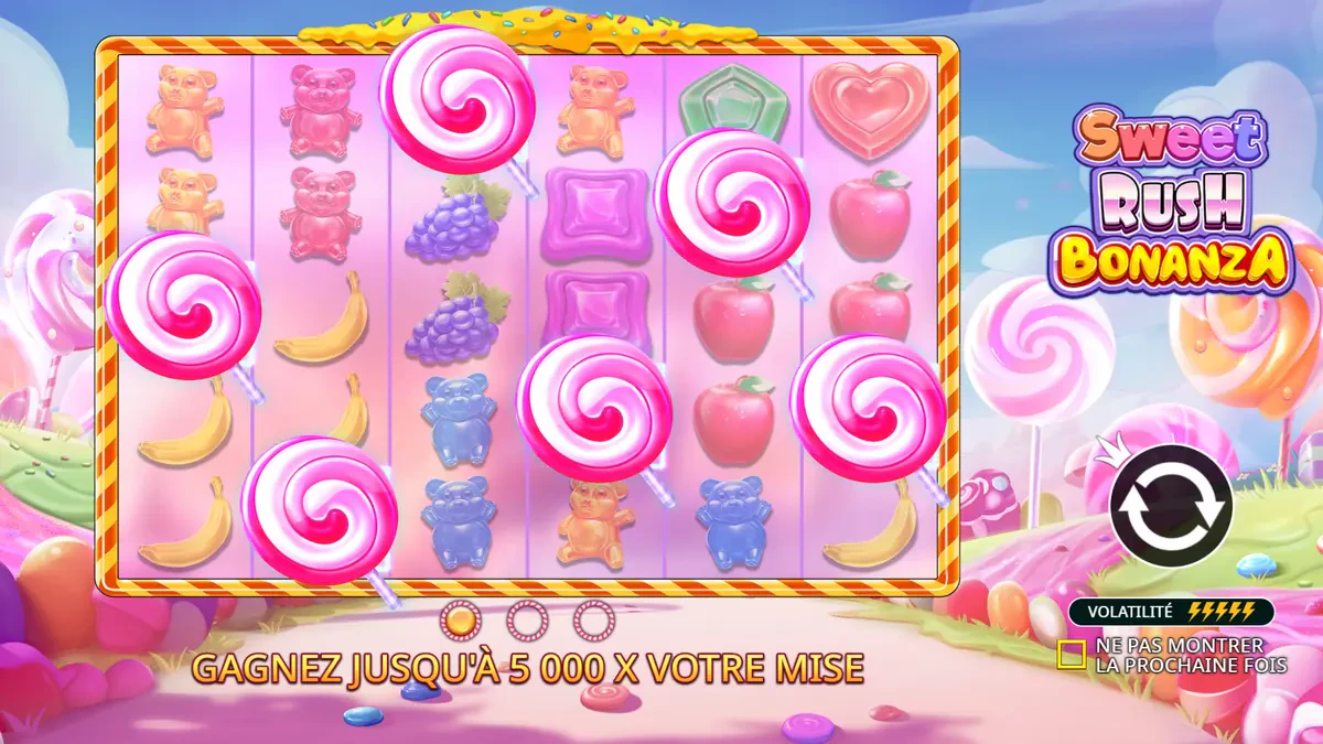max win sur sweet rush bonanza