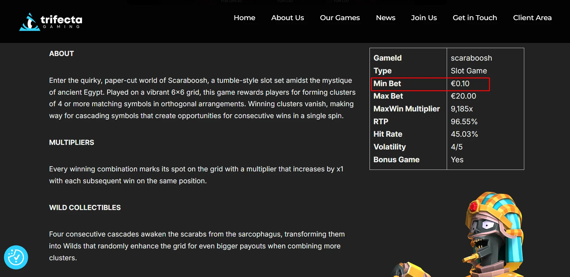 Scaraboosh by Trifecta Gaming