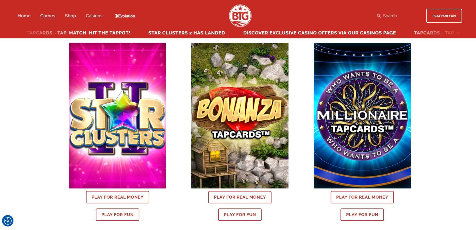 Big Time Gaming Slots