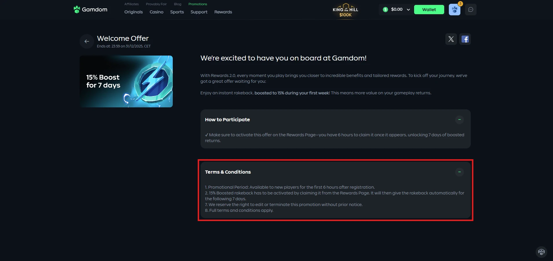 Gamdom - Terms & Conditions
