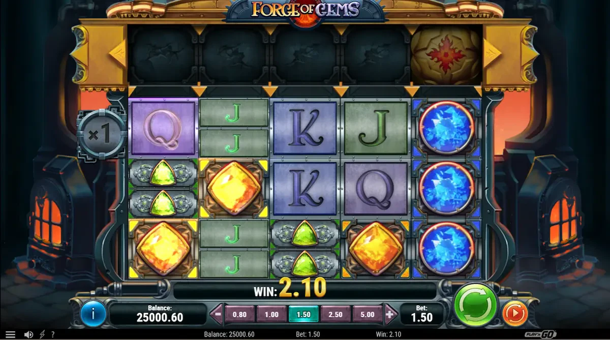 Machine à sous Forge of Gems du fournisseur Play’n Go