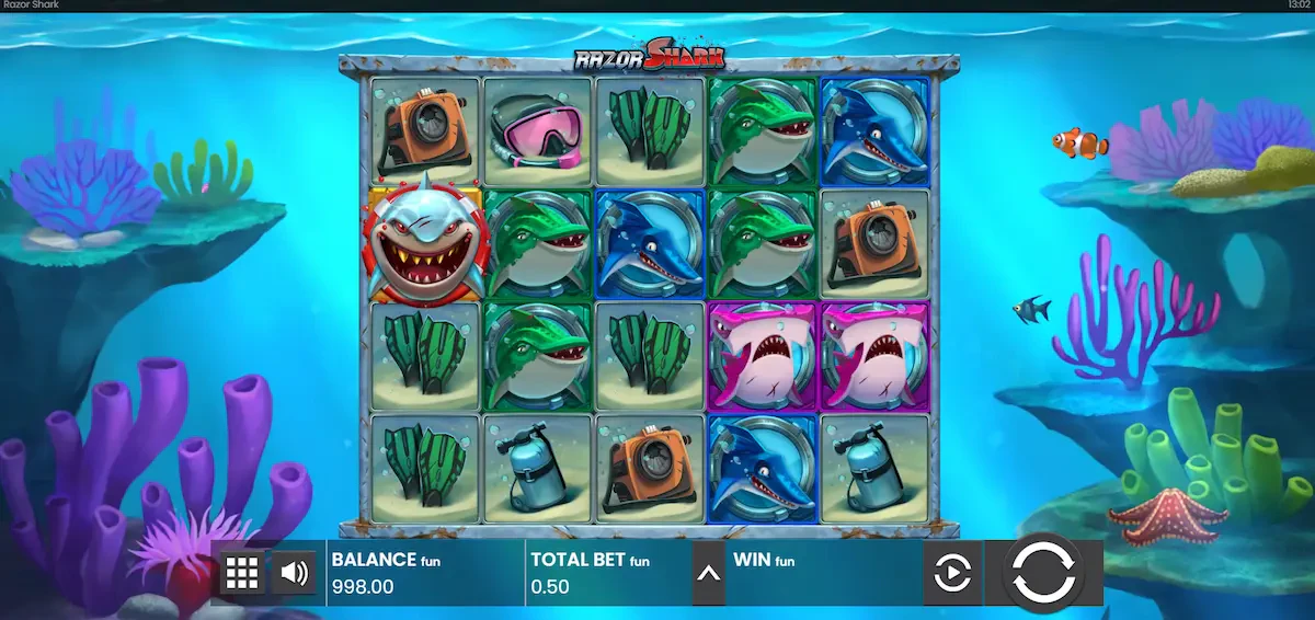Razor Shark Machine à sous Provider push gaming