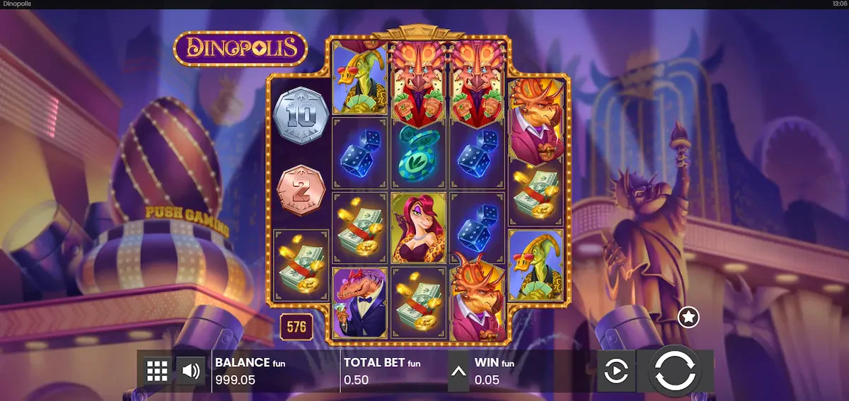 Dinopolis machine à sous Provider push gaming