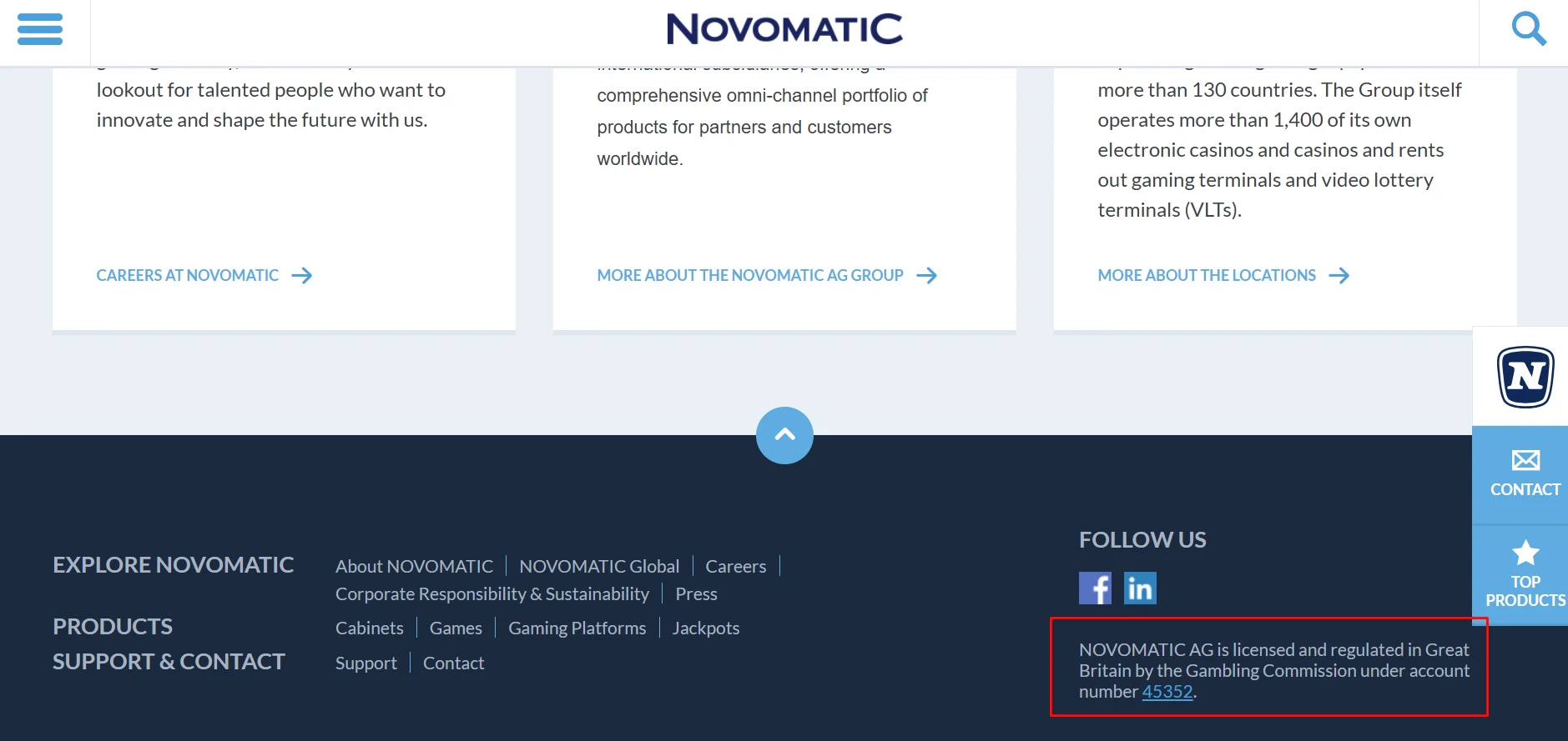 Novomatic License