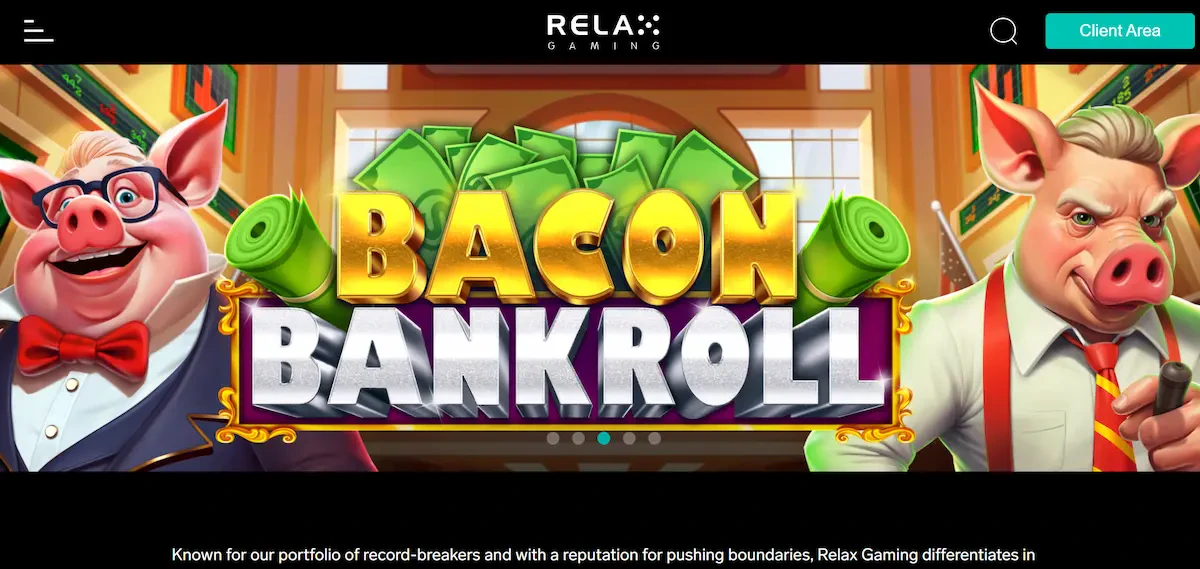Relax Gamig page de présentation