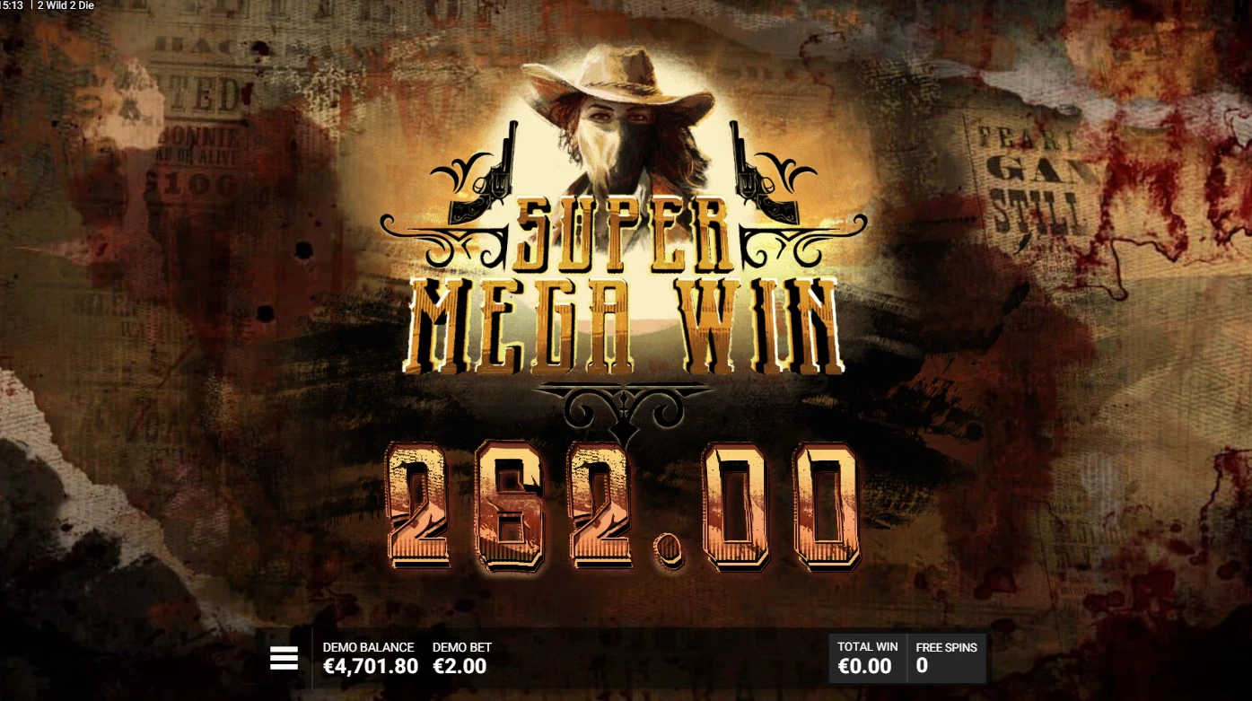 2 Wild 2 Die Mega Win