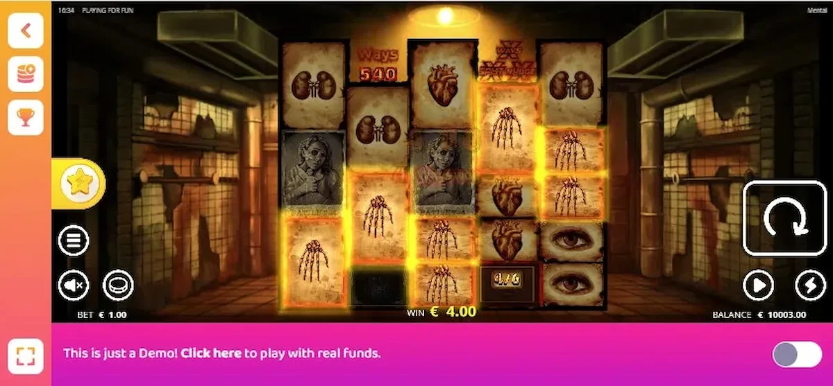 Mental Nolimit City sur mobile