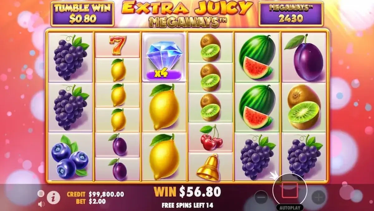bonus extra juicy megaways