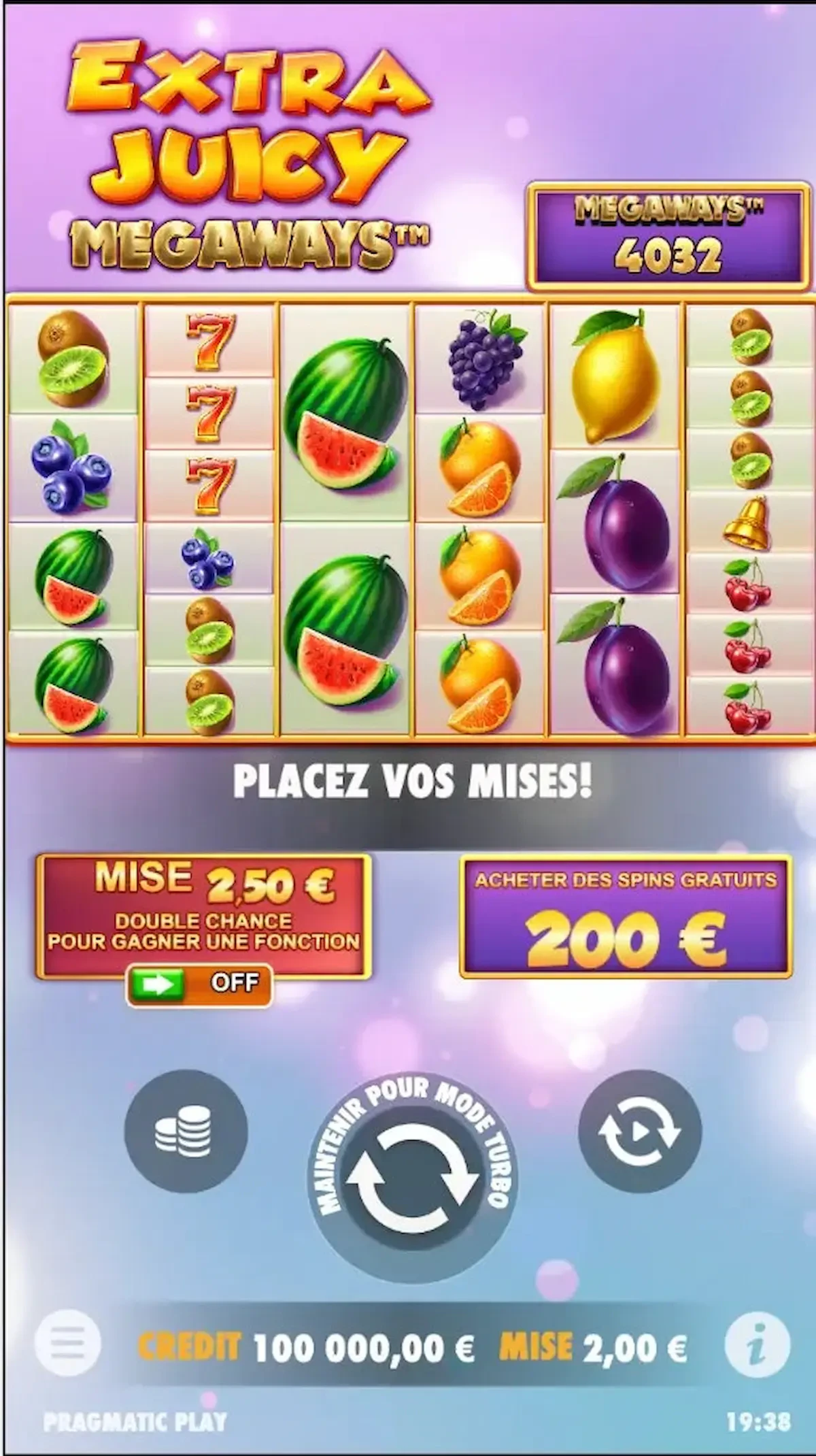 Extra Juicy Megaways mobile