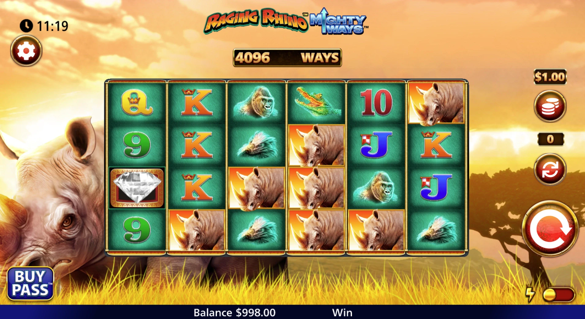 Light & Wonder - Raging Rhino MightyWays