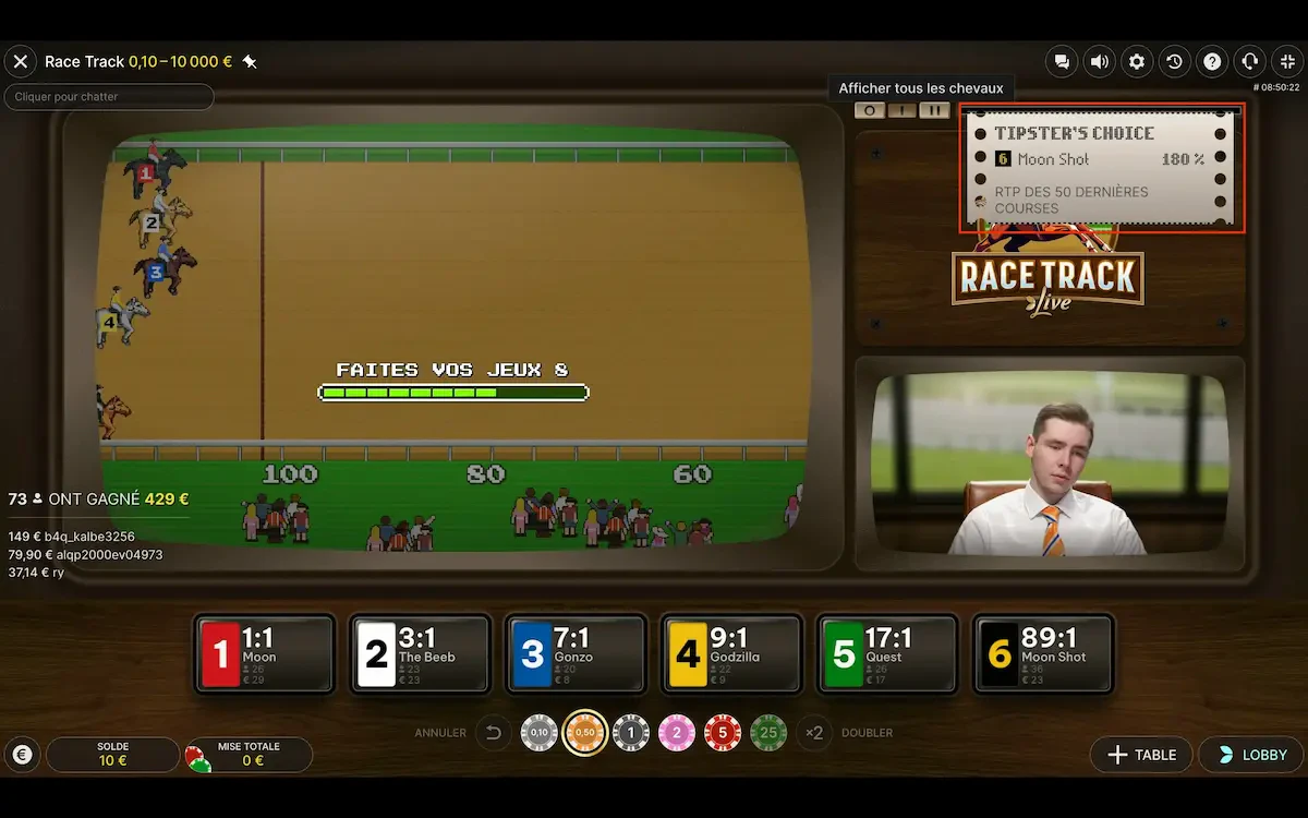 race track live tipster choice