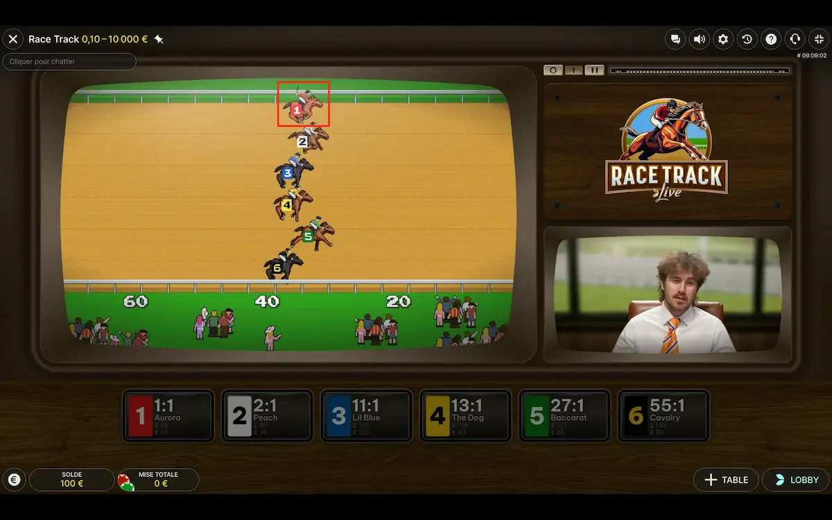 race track live sprint final