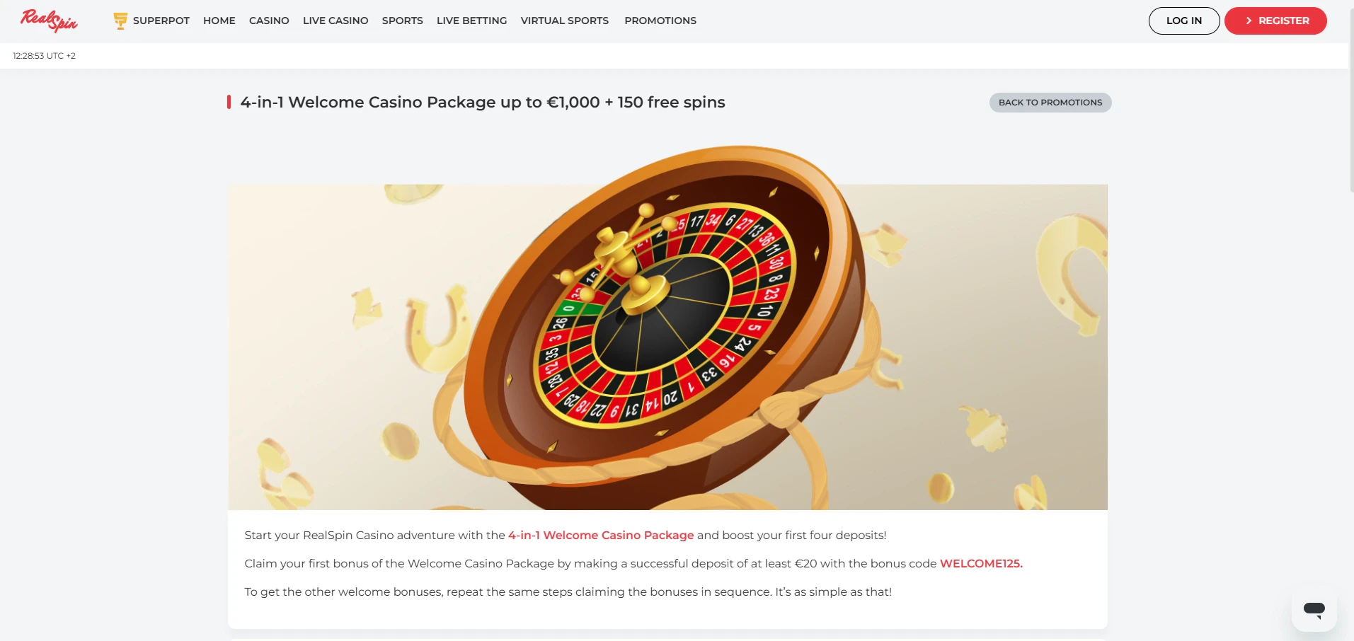 RealSpin - Welcome Bonus