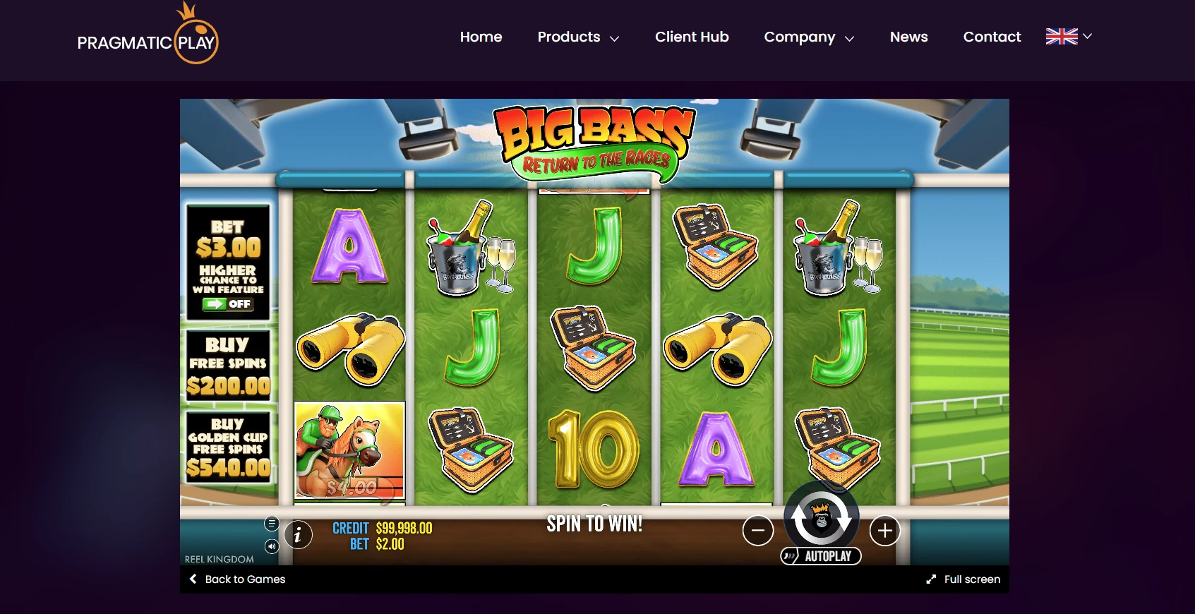Big Bass Return To The Races