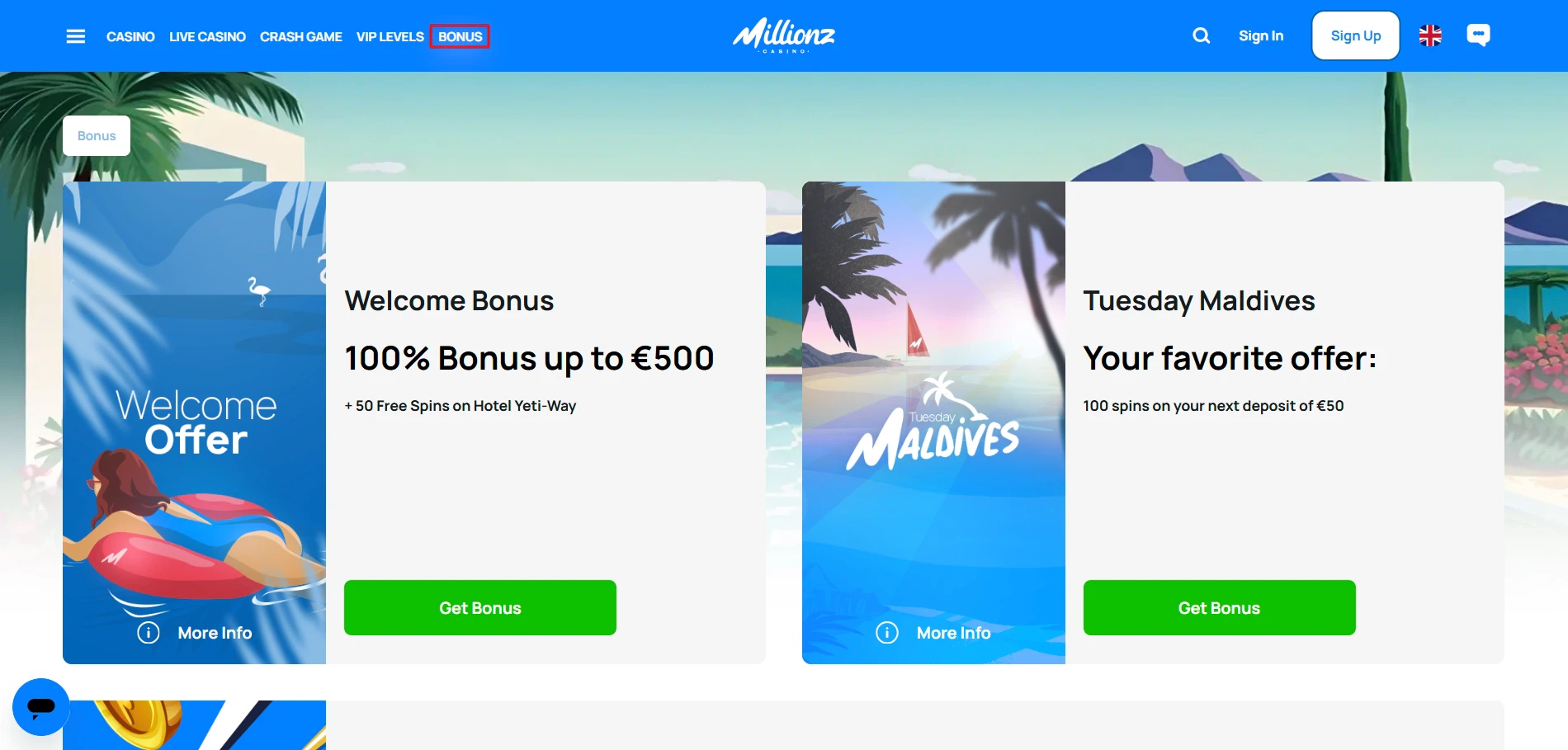 Millionz - Bonus Page