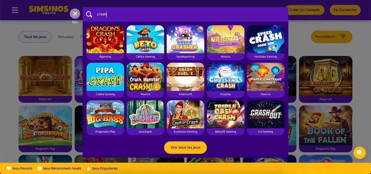Simsinos crash