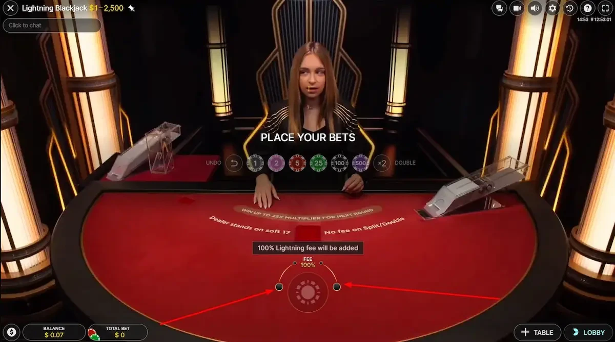 Lightning Blackjack