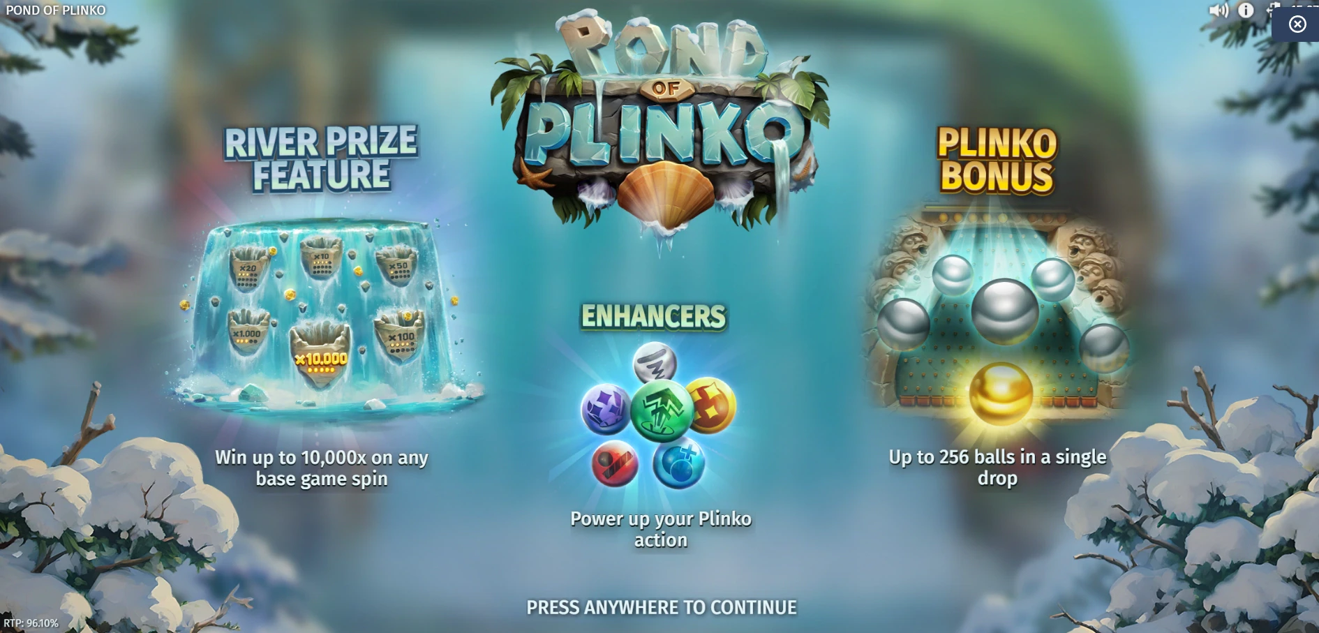 Pond of Plinko Slot Features